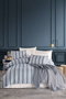 L'essentiel linge de maison Soft Line - Navy Juego de Funda de Edredón Doble